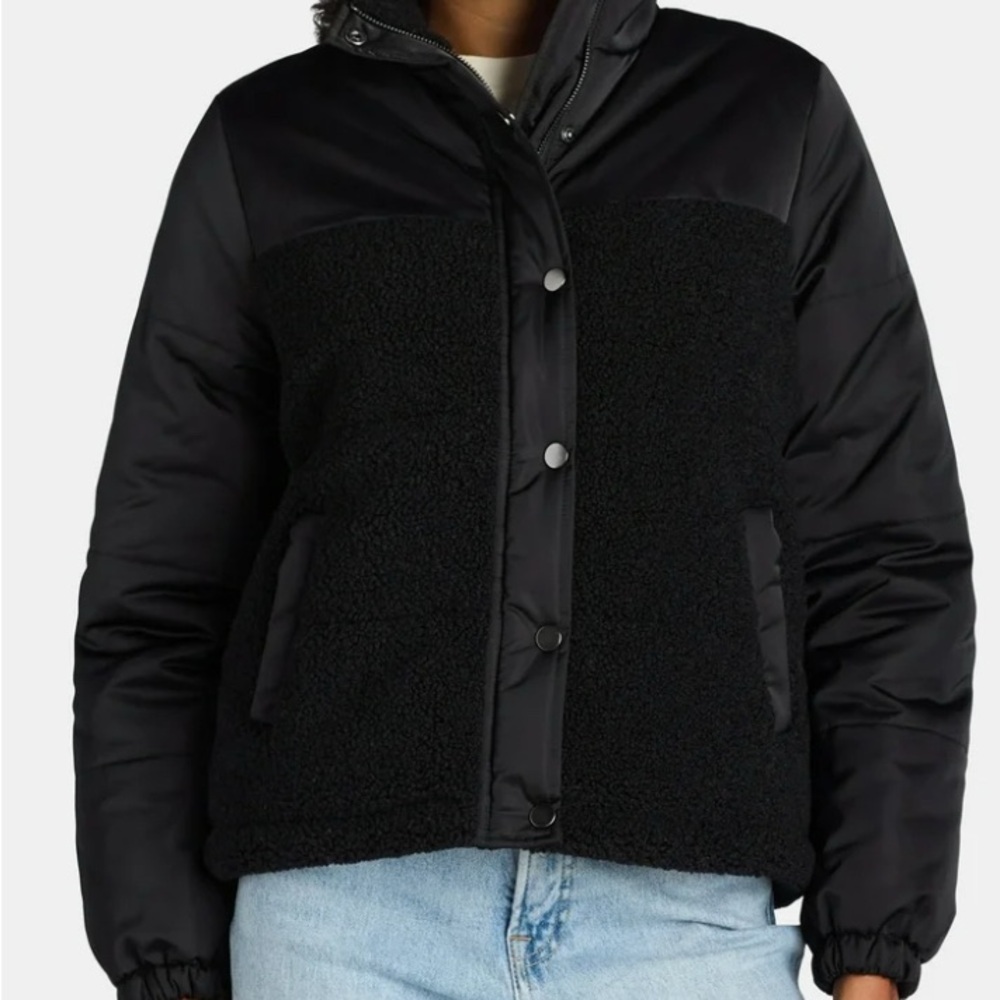 Time and Tru mixed media jacket